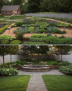 Creating Structured Flower Beds Along Paver Walkways