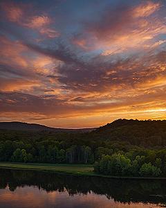 Capturing the Magic of Dusk Across an Open Landscape