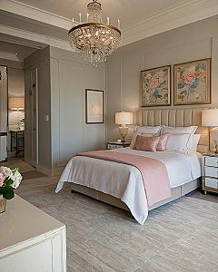 Incorporating A Crystal Chandelier For Statement Bedroom Lighting