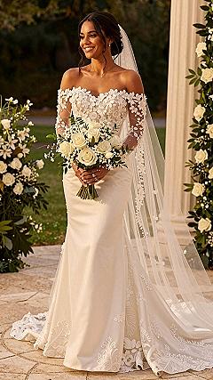 Why Off-the-Shoulder Wedding Gowns Work So Well