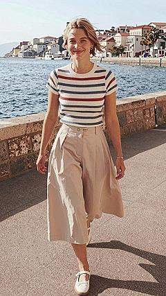Why Striped Knit Tops Work for Casual Workdays