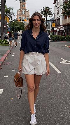 Pairing Navy and White for Warm Weather Outfits