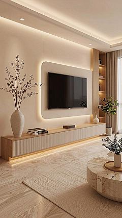 Floating TV Units and Indirect Wall Lighting