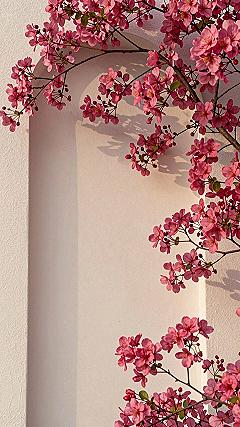 Pairing Floral Accents With Purple Marble iPhone Backgrounds
