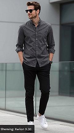 The Charcoal Gray Button Down Shirt