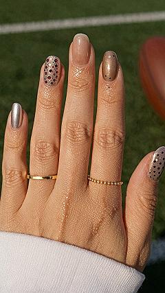 Add Subtle Dot Accents for Minimalist Halloween Nails