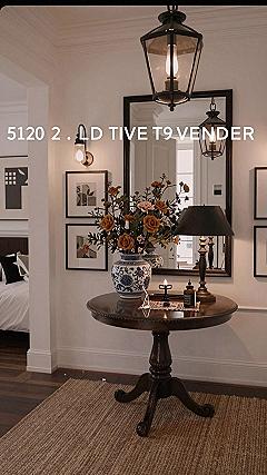 Adding a Round Wooden Pedestal Table for Classic Character