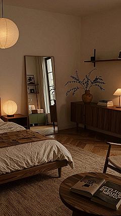 Layering Ambient Lighting and Natural Wood Finishes
