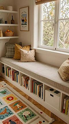 Adding a Cozy Window Seat Study Nook for Extra Storage
