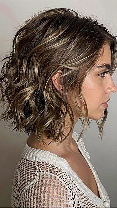 Why Layered Wavy Bobs Create Natural Volume