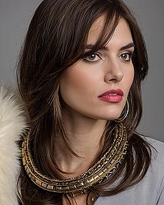A close-up on striking antique brass jewelry