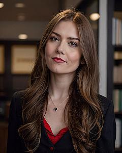 Portrait of a Woman with Chestnut and Honey Hues