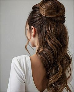 Warm Chestnut and Honey Highlights Captured From the Back