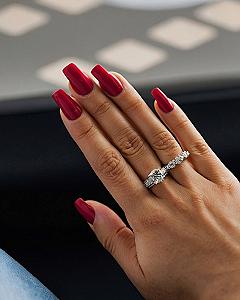 Maintaining Square Red Acrylic Nails All Season