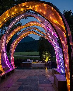 Building A Glowing Fabric Archway Entrance