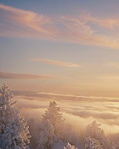 Styling Winter Mountain Snow Sceneries on Your Phone