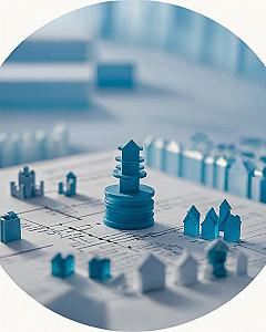 Using Miniature Model City Layouts For Creative Social Icons