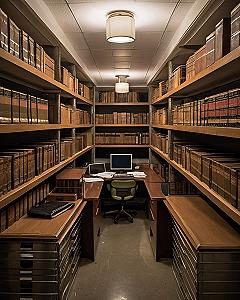 Building a Dedicated Home Archive and Wooden Book Storage Room