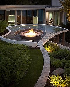 Adding Glass Covers and Drainage to Sunken Fire Pits