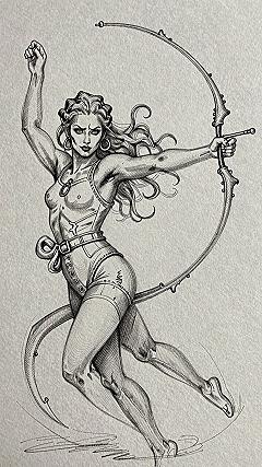 Preserving Ink And Graphite In Action Archer Sketches