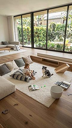 Setting Up a Sunken Floor Window Lounge Area