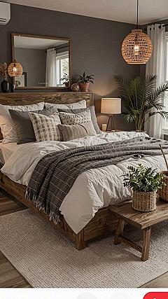 Layering Textures and Natural Elements in Grey Rooms