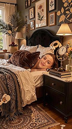 Maintaining Velvet And Textured Fabrics In An Eclectic Bedroom