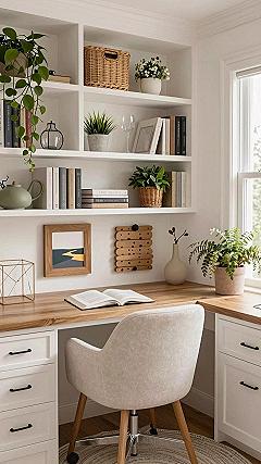 Maintaining Light Wood Desks and Shelves in Small Study Spaces