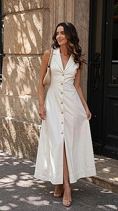 Caring for a White Eyelet Button Down Midi Set