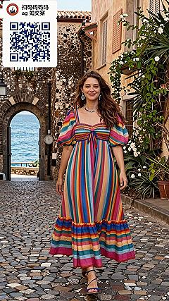 Caring for Multi-Colored Striped Maxi Dresses