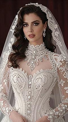 Securing Bridal Veils and Tiaras for Long Hair