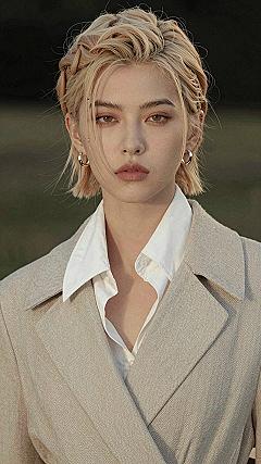 Adding Braided Details to Short Wavy Hair