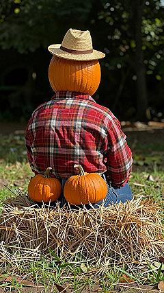 Crafting a Friendly Pumpkin Head Scarecrow for Your Yard
