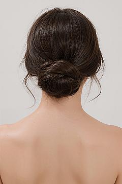 Timeless French Twist Low Bun: Sophisticated Wedding Hair Perfection
