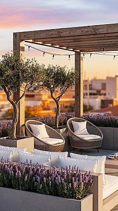 Luxury Rooftop Terrace Design for Urban Garden Oases