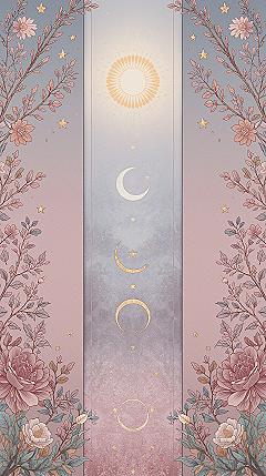 Ethereal Pastel Floral: Celestial iPhone Wallpaper Beauty