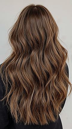 Voluminous Long Layered Haircuts with Stunning Highlights