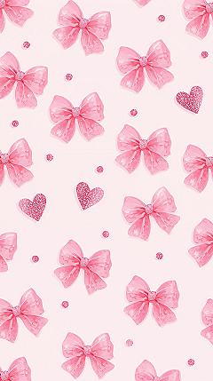 Adorable Pink Bow Wallpaper: The Cutest Soft Pastel Aesthetic