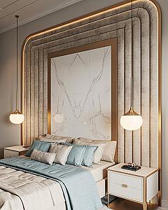 Cool Girl Bedroom Ideas: Opulent Masters Bedroom with Gold Accents & Modern Luxury