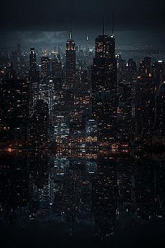 Abstract Cityscape: Aesthetic Laptop Wallpaper HD 4K for Your PC