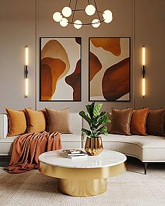 Luxury Beige Living Room Design: Chic Apartment Style