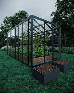 Modern Backyard Greenhouse: Year-Round Vegetable Garden Sanctuary