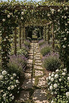 Charming Cottage Garden Pergola: Walk Through Garden Ideas