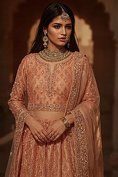 Festive Occasions: Traditional Pink Lehenga Skirt Set