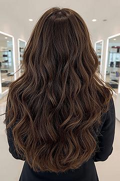 Glamorous Long Layered Butterfly Cut for Wavy Hair