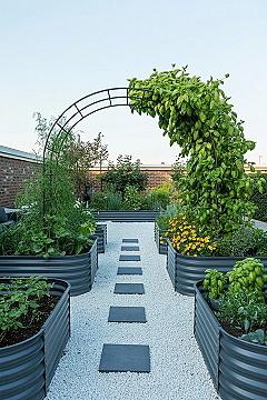 Modern Metal Raised Beds & Arches: Your Dream Backyard Garden Awaits