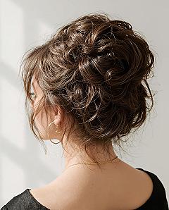 Chic High Twisted Bun: Effortless Updo Hair for Weddings