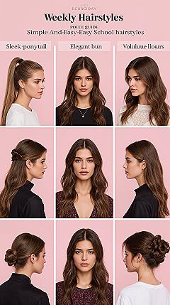 Your Ultimate Weekly Hairstyle Guide: Simple & Stylish for 2024