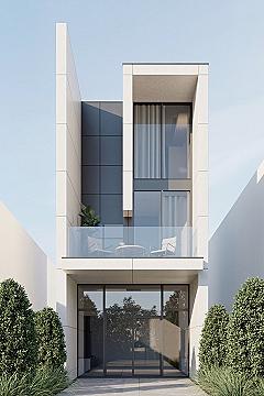 Stunning 2 Storey House with Modern Glass Facade Design