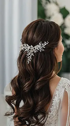 Chic Half Up Half Down Hairstyles That Will Dazzle on Your Wedding Day